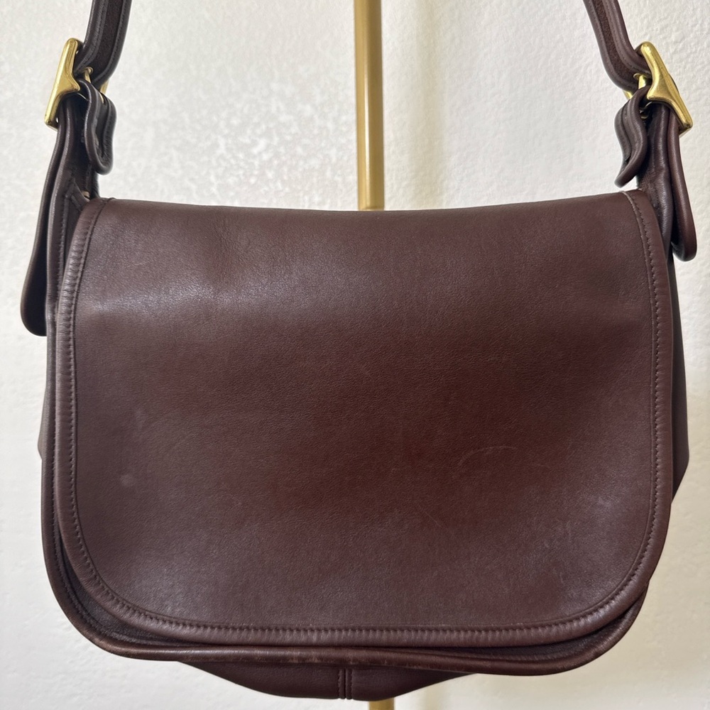 Coach Leather Shoulder Bag Purse Brown Vintage Classic - Picture 3 of 10
